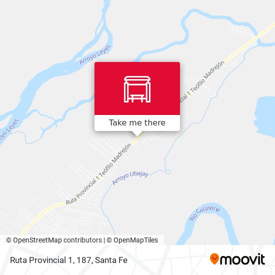 Ruta Provincial 1, 187 map