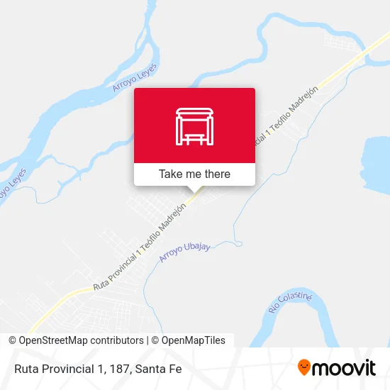 Mapa de Ruta Provincial 1, 187