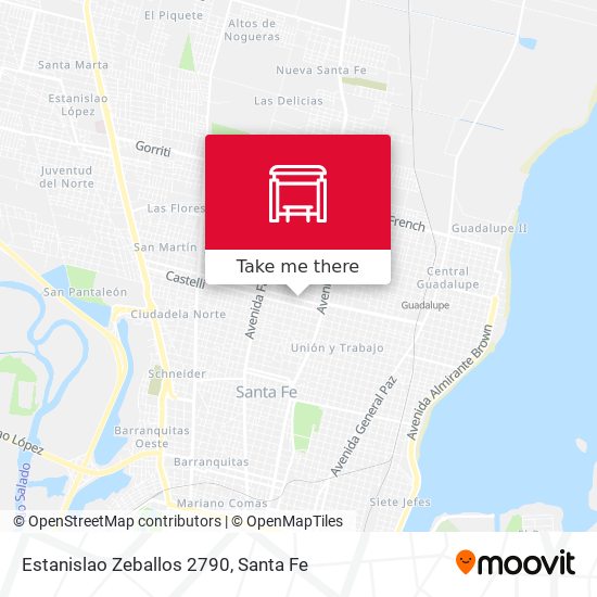 Estanislao Zeballos 2790 map