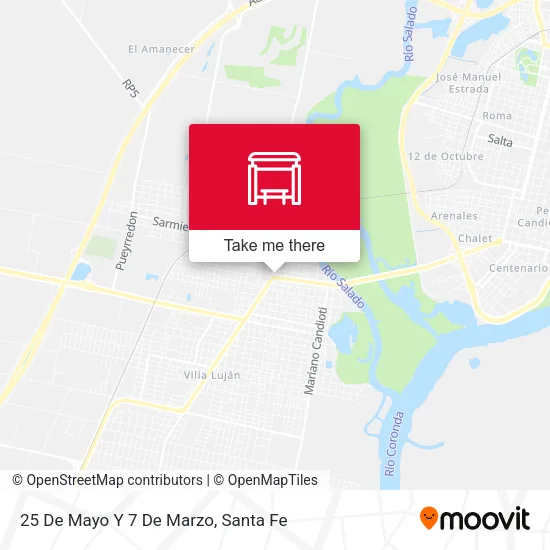 Mapa de 25 De Mayo Y 7 De Marzo