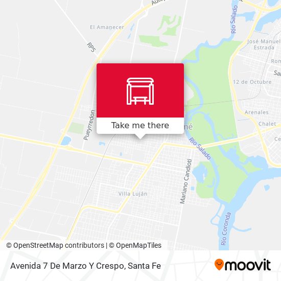 Avenida 7 De Marzo Y Crespo map