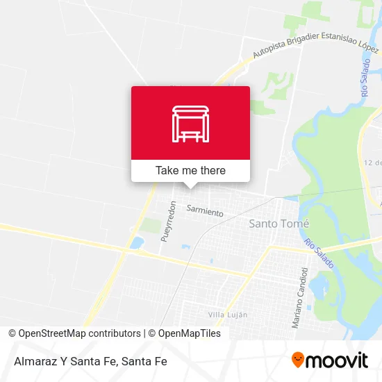 Almaraz Y Santa Fe map