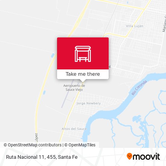 Mapa de Ruta Nacional 11, 455