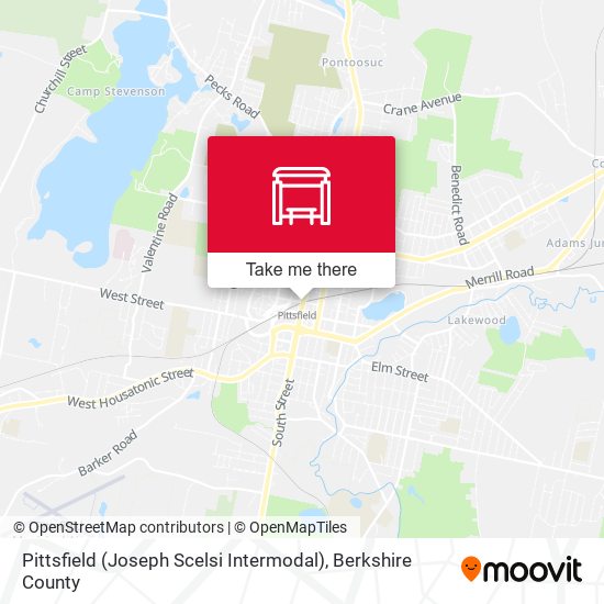 Pittsfield (Joseph Scelsi Intermodal) map