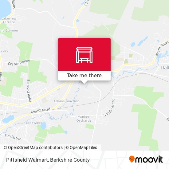 Pittsfield Walmart map