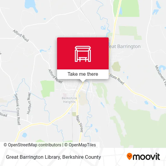 Great Barrington Library map