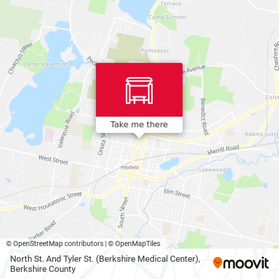 North St. And Tyler St. (Berkshire Medical Center) map