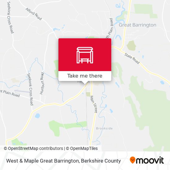 West & Maple Great Barrington map