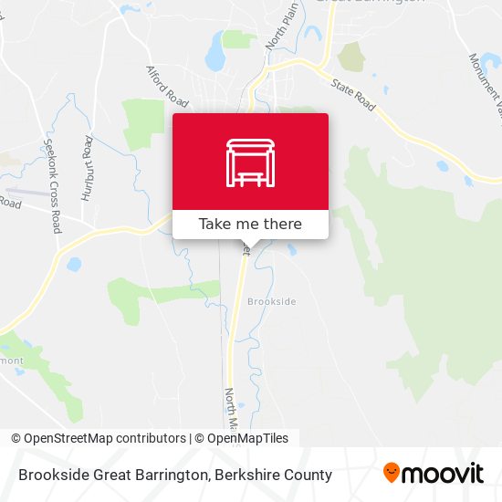 Brookside Great Barrington map