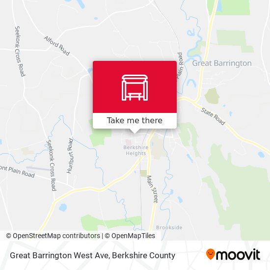 Great Barrington West Ave map