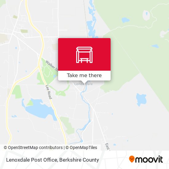 Lenoxdale Post Office map