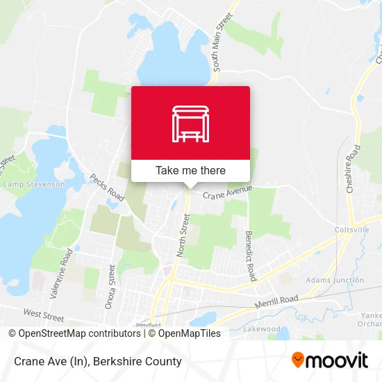 Crane Ave (In) map