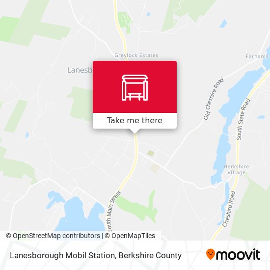 Lanesborough Mobil Station map