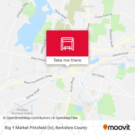Big Y Market Pittsfield (In) map