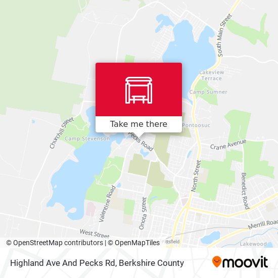 Highland Ave And Pecks Rd map