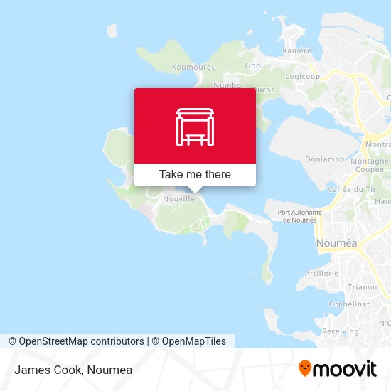 James Cook map