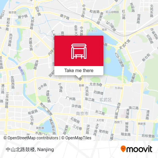 中山北路鼓楼 map