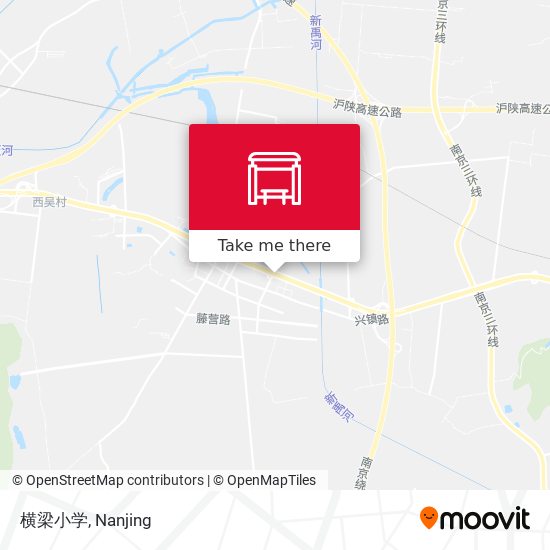 横梁小学 map