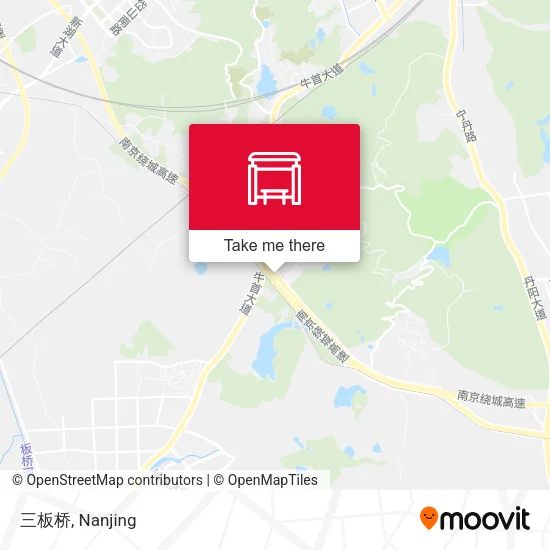三板桥 map