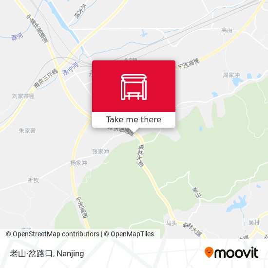 老山·岔路口 map