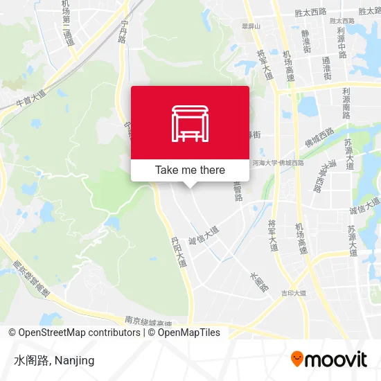 水阁路 map