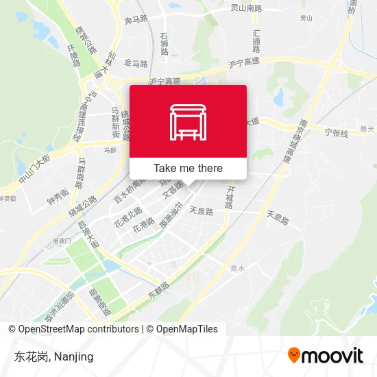 东花岗 map