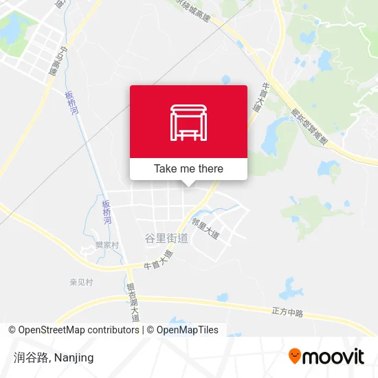 润谷路 map