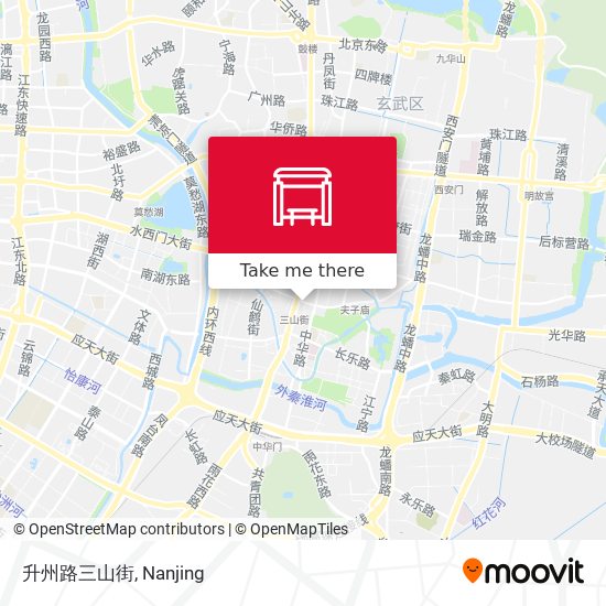 升州路三山街 map