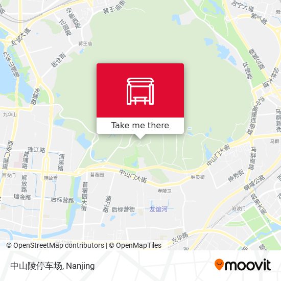 中山陵停车场 map