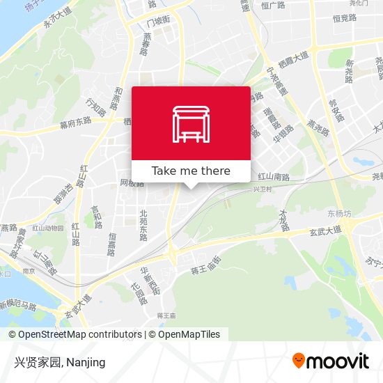 兴贤家园 map
