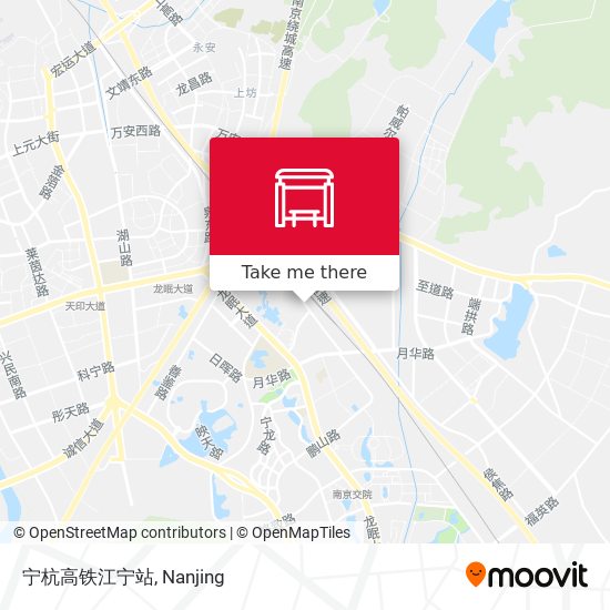宁杭高铁江宁站 map