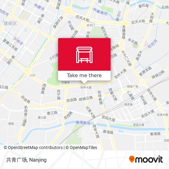 共青广场 map