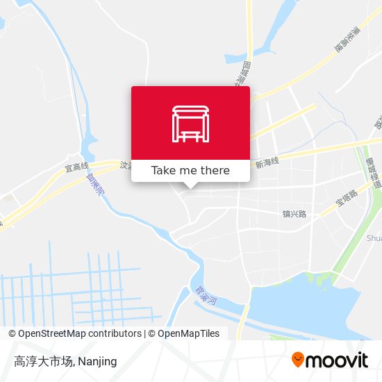 高淳大市场 map