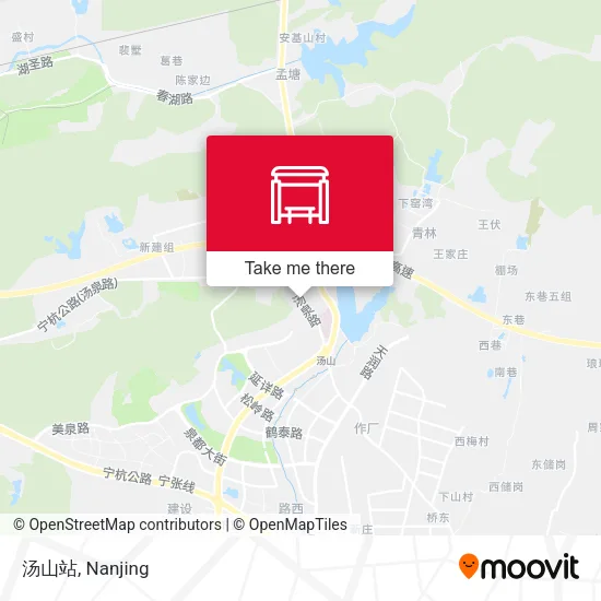 汤山站 map