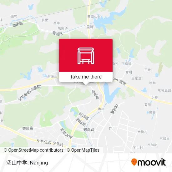 汤山中学 map