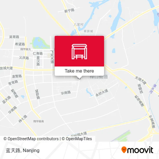 蓝天路 map