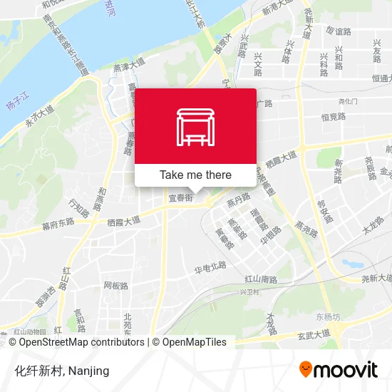 化纤新村 map