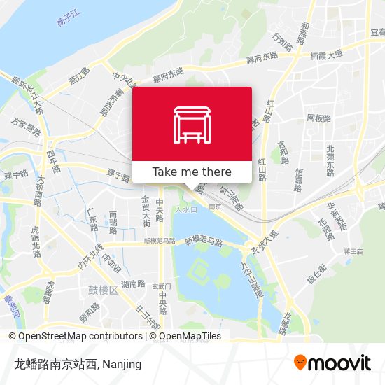 龙蟠路南京站西 map