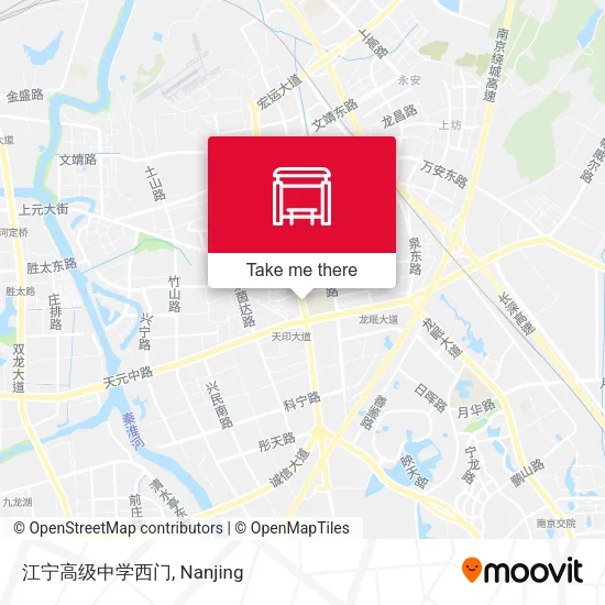 江宁高级中学西门 map