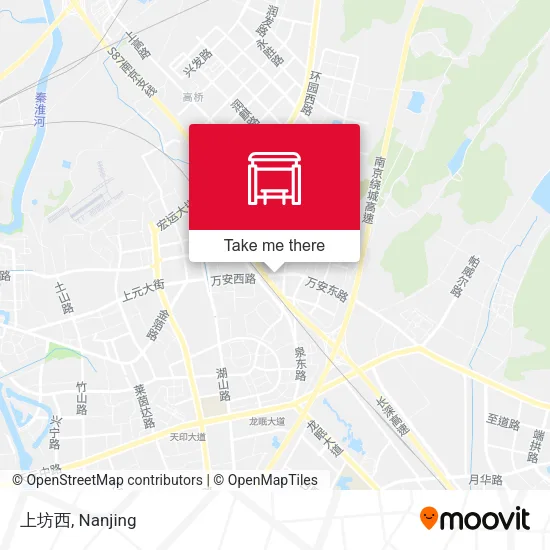 上坊西 map