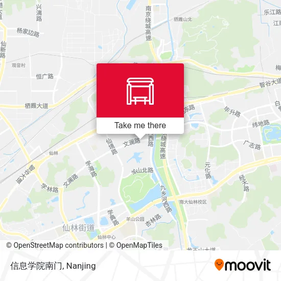 信息学院南门 map