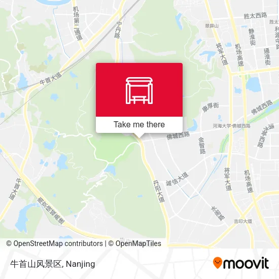 牛首山风景区 map