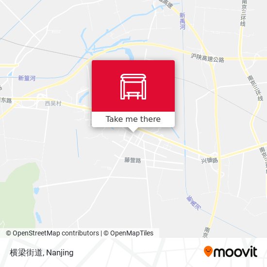 横梁街道 map