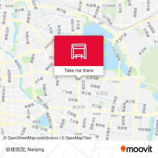 鼓楼医院 map