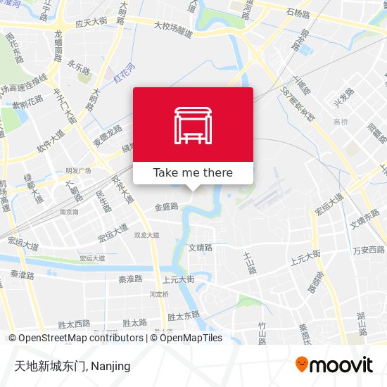 天地新城东门 map