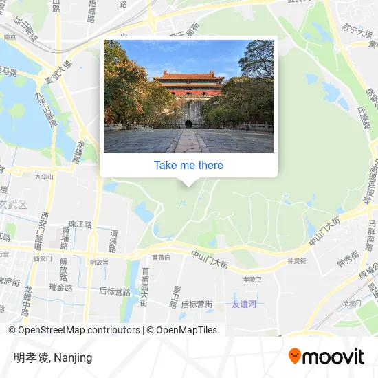 明孝陵 map