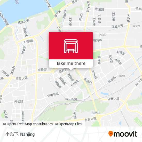 小岗下 map