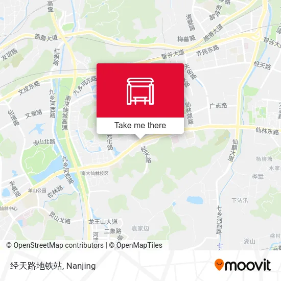 经天路地铁站 map