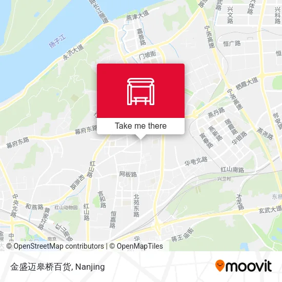 金盛迈皋桥百货 map