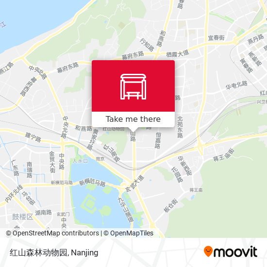 红山森林动物园 map